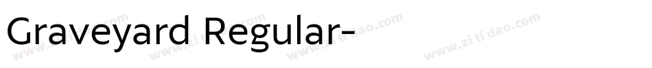 Graveyard Regular字体转换